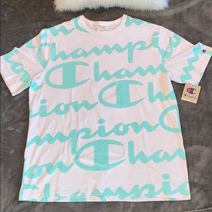 Champion Heritage All Over Giant Script T-Shirt